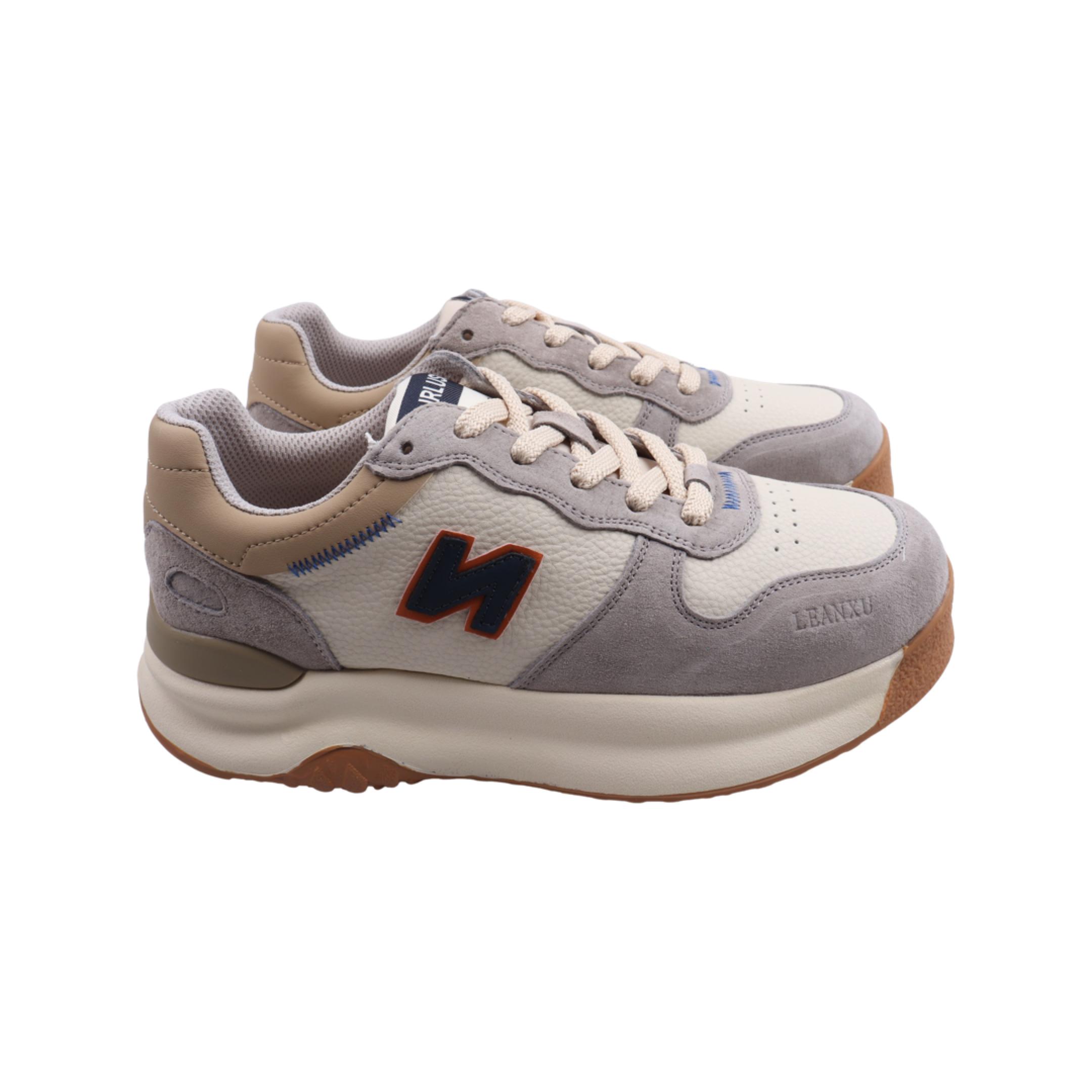 Кроссовки женские Melanda из кожи р. 38 Серый (99-23DK)