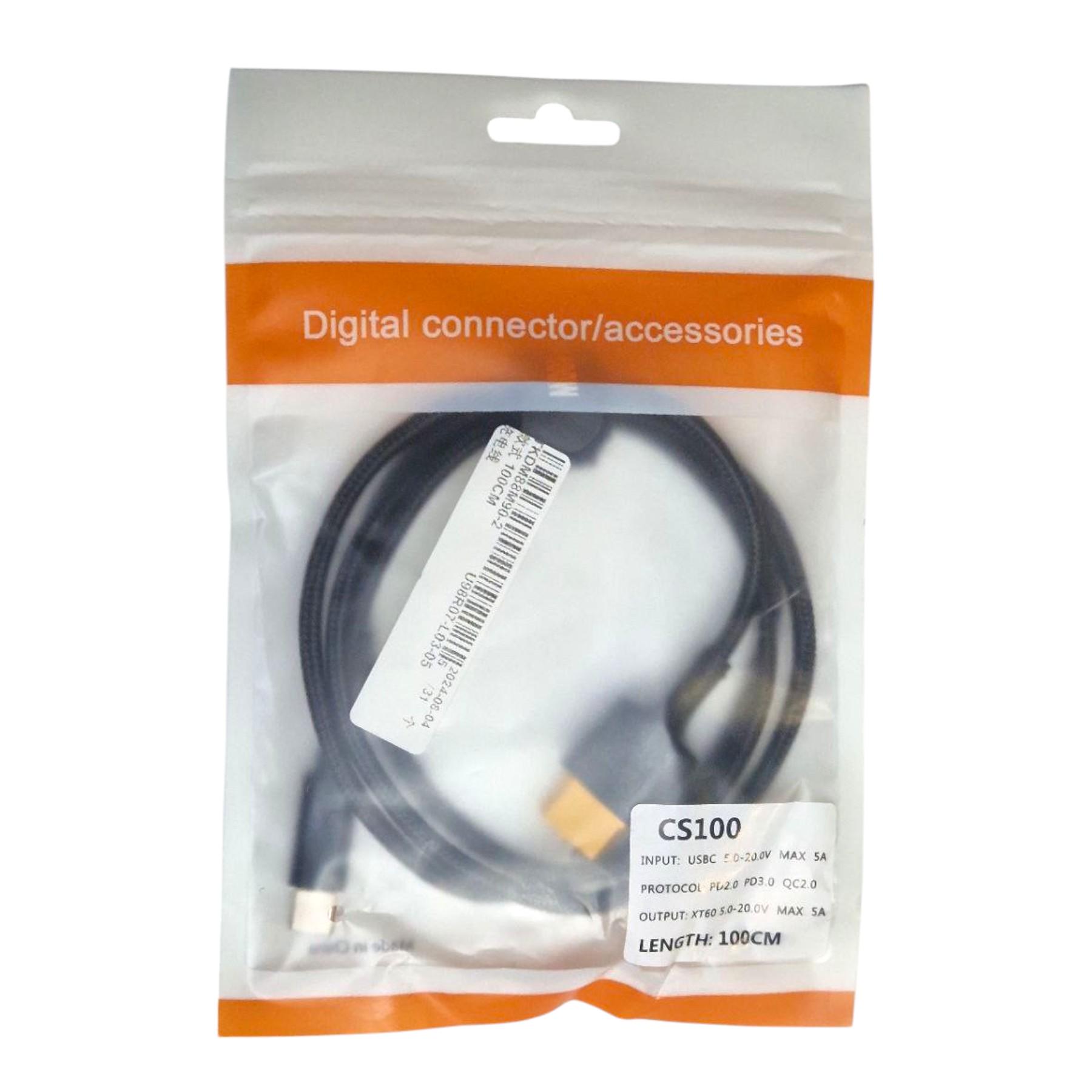 Кабель-переходник питания CS100 USB Type-C на XT60 (735223) - фото 4 Кабель-переходник питания CS100 USB Type-C на XT60 (735223) - фото 4