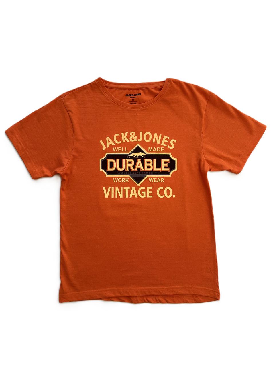 Футболка Jack & Jones 12217167-5 Durable XL Помаранчевий (2485947620)