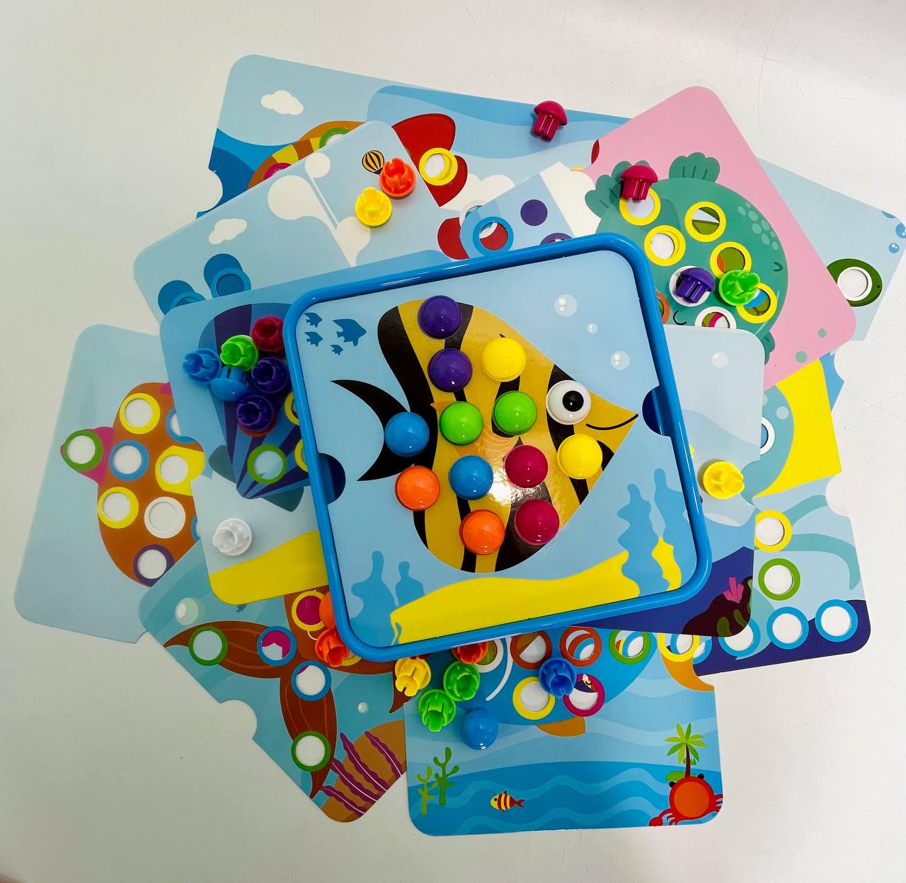 Мозаика познавательная WToys 13731 38 элементов 12 карточек с заданиями в коробке (60/2) - фото 5 Мозаика познавательная WToys 13731 38 элементов 12 карточек с заданиями в коробке (60/2) - фото 5