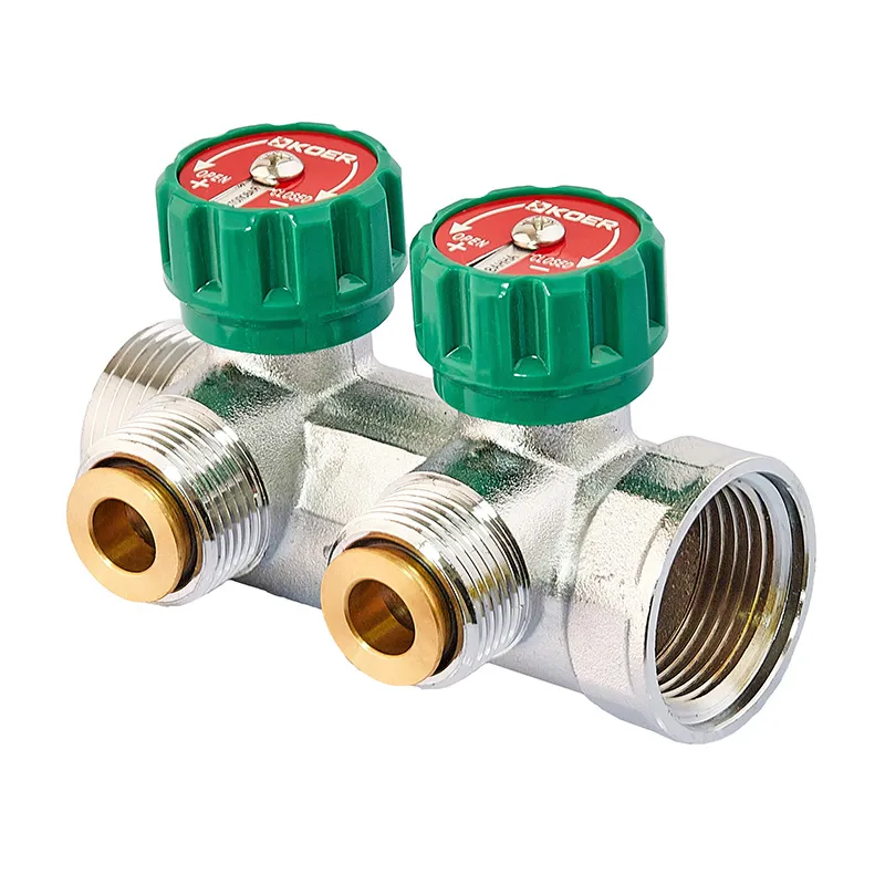 Колектор вентильний KOER KR.1127-2 2 Ways з адаптером 1x3/4" (KR4946)