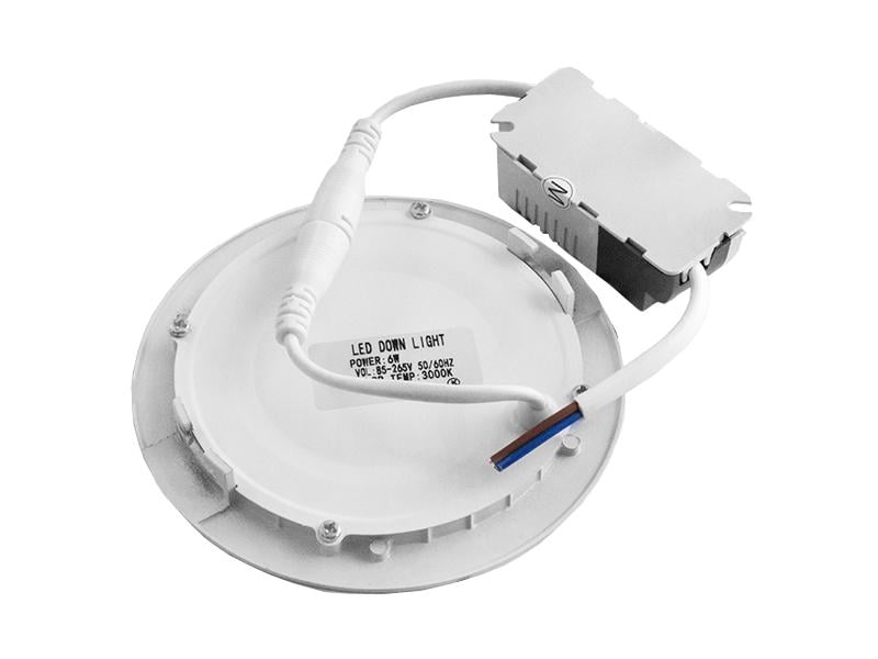 Світильник світлодіодний врізний Downlight 6 Вт 2700К круглий (2104) - фото 2