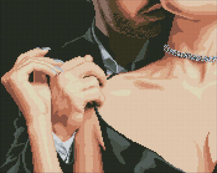 Алмазная мозаика Идейка Нежное прикосновение с голограммными стразами AB 40x50 см (Id-AMO7927)