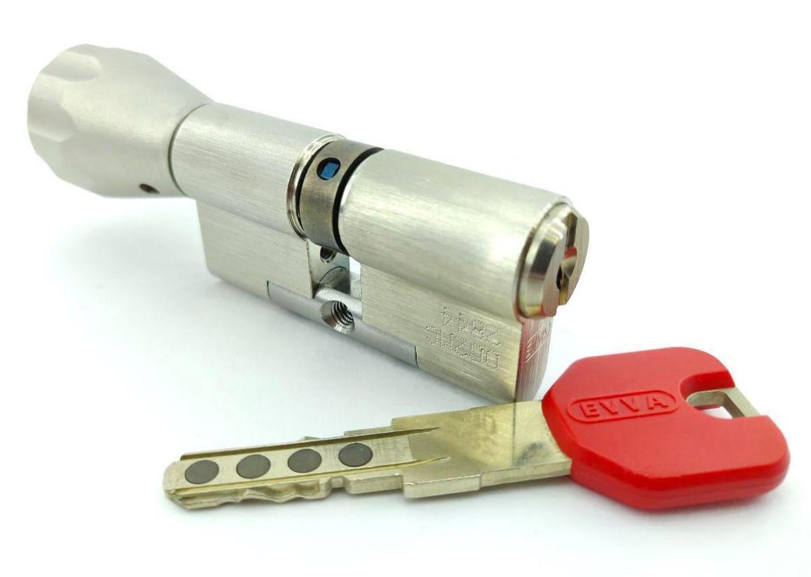 Цилиндр для дверей EVVA MCS ключ/тумблер 36х31Т 67 мм (100000094)