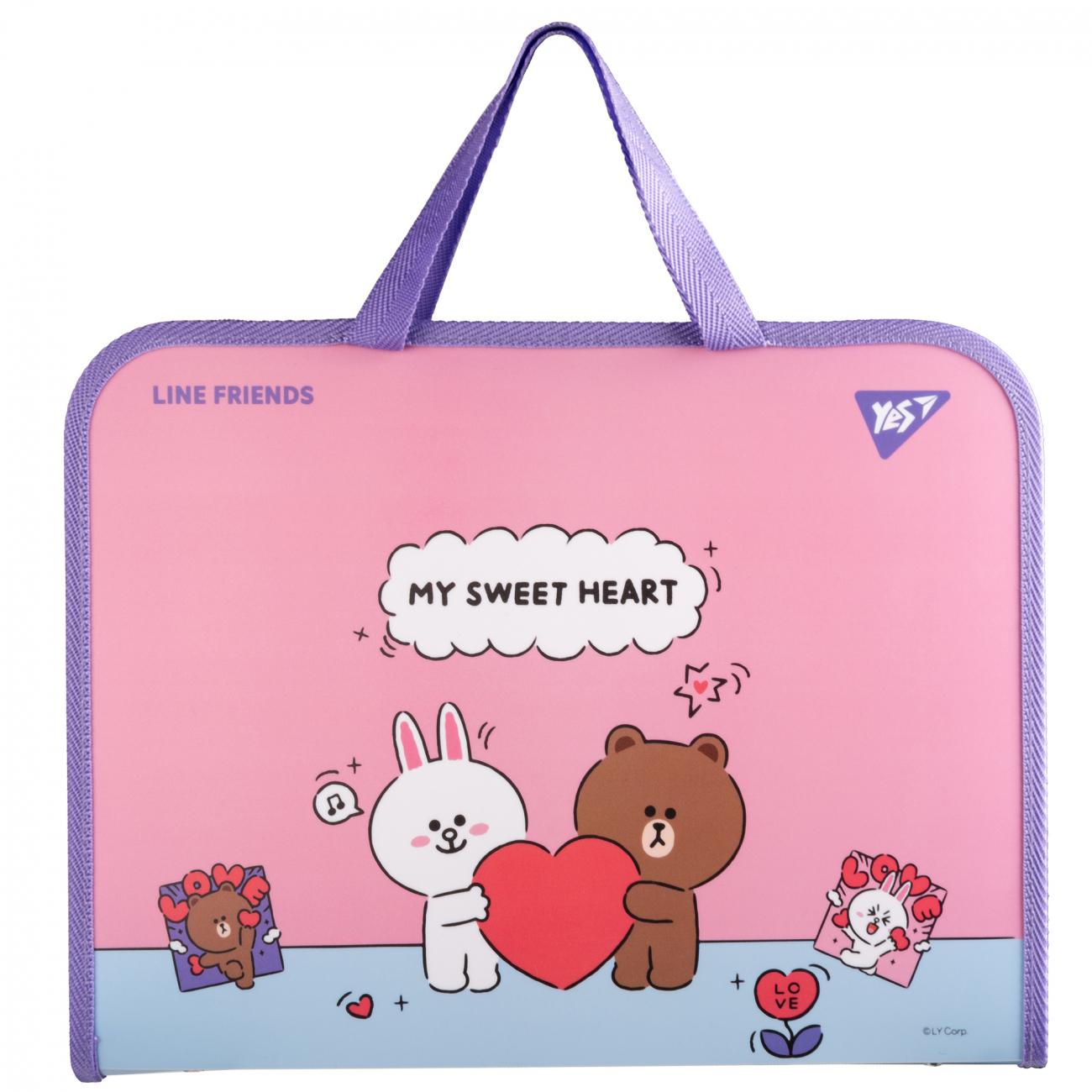 Папка портфель YES Line Friends Choco and Cony (492239)