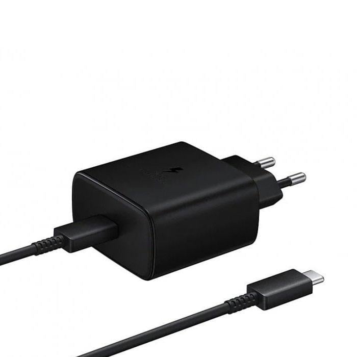 Блок питания для телефона PD Adapter 45W USB-C с кабелем Черный (1010554-Black) - фото 2