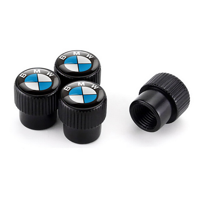 Набір ковпачків на ніпель SUNROZ Caps для BMW Premium Style 4 шт. Black (A67591)