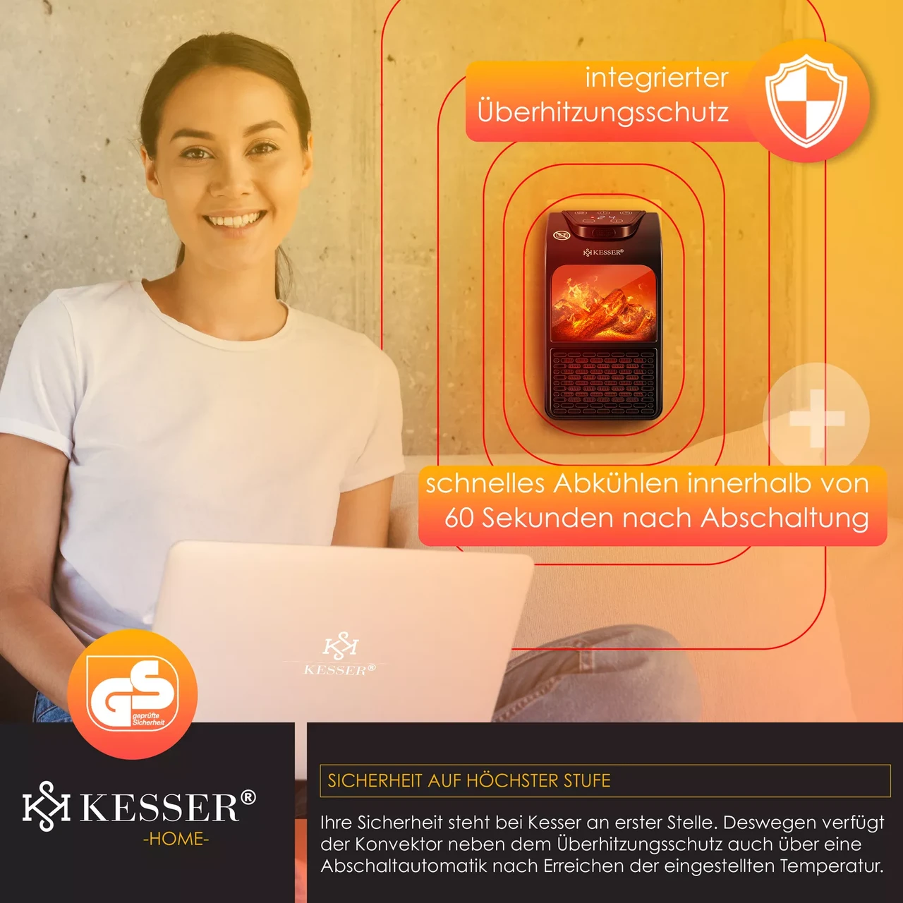 Тепловентилятор побутовий KESSER 10 м2 - фото 6 Тепловентилятор побутовий KESSER 10 м2 - фото 6