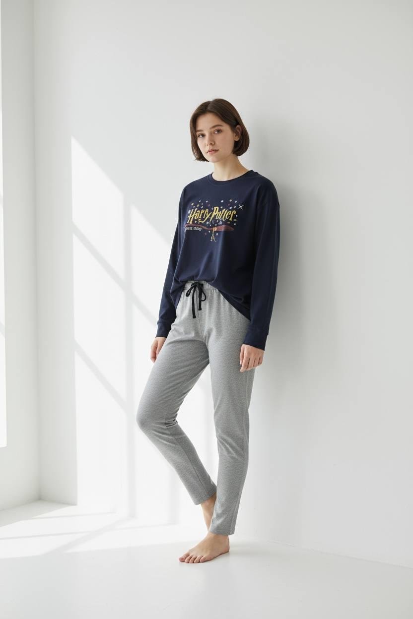 ​Пижама Harry Potter 8/10 лет 134-140 см Синий/Серый