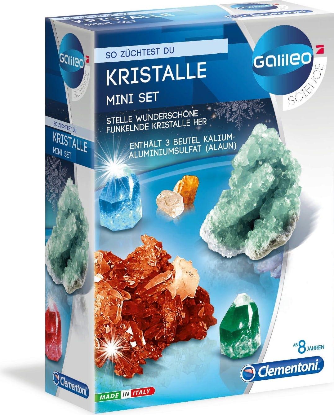 Набір для вирощування кристалів Clementoni Galileo Science Kristalle Mini Set науковий експеримент 8+ (300420)
