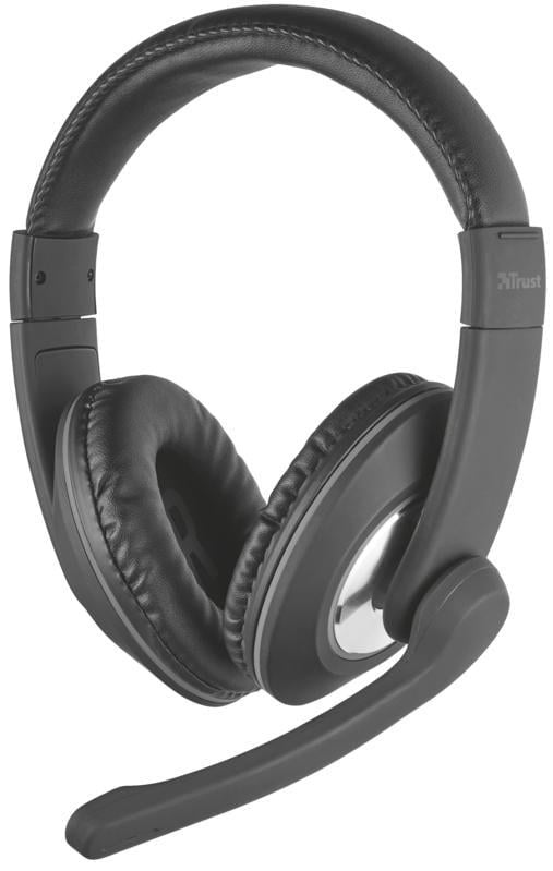 Гарнитура Trust Reno Headset for PC and laptop 21662 Черный (199399)