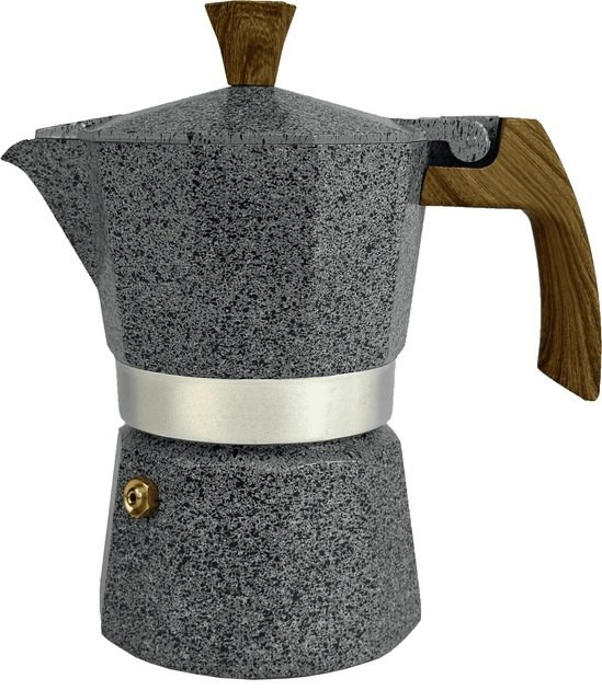 Гейзерная кофеварка классическая MG-1010 150 мл с ручкой Серый (25602596) - фото 1 Гейзерная кофеварка классическая MG-1010 150 мл с ручкой Серый (25602596) - фото 1