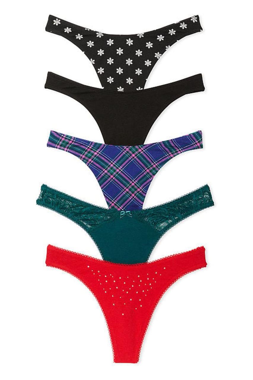 Набор женских трусиков Victoria's Secret Stretch Cotton S Разноцветный (2137078466)