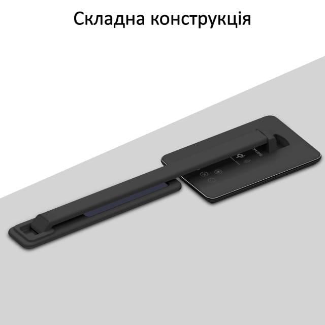 Настольная лампа Promate AuraLight-1 500 lm 10 W беспроводная зарядка 2.5 W USB Black - фото 8