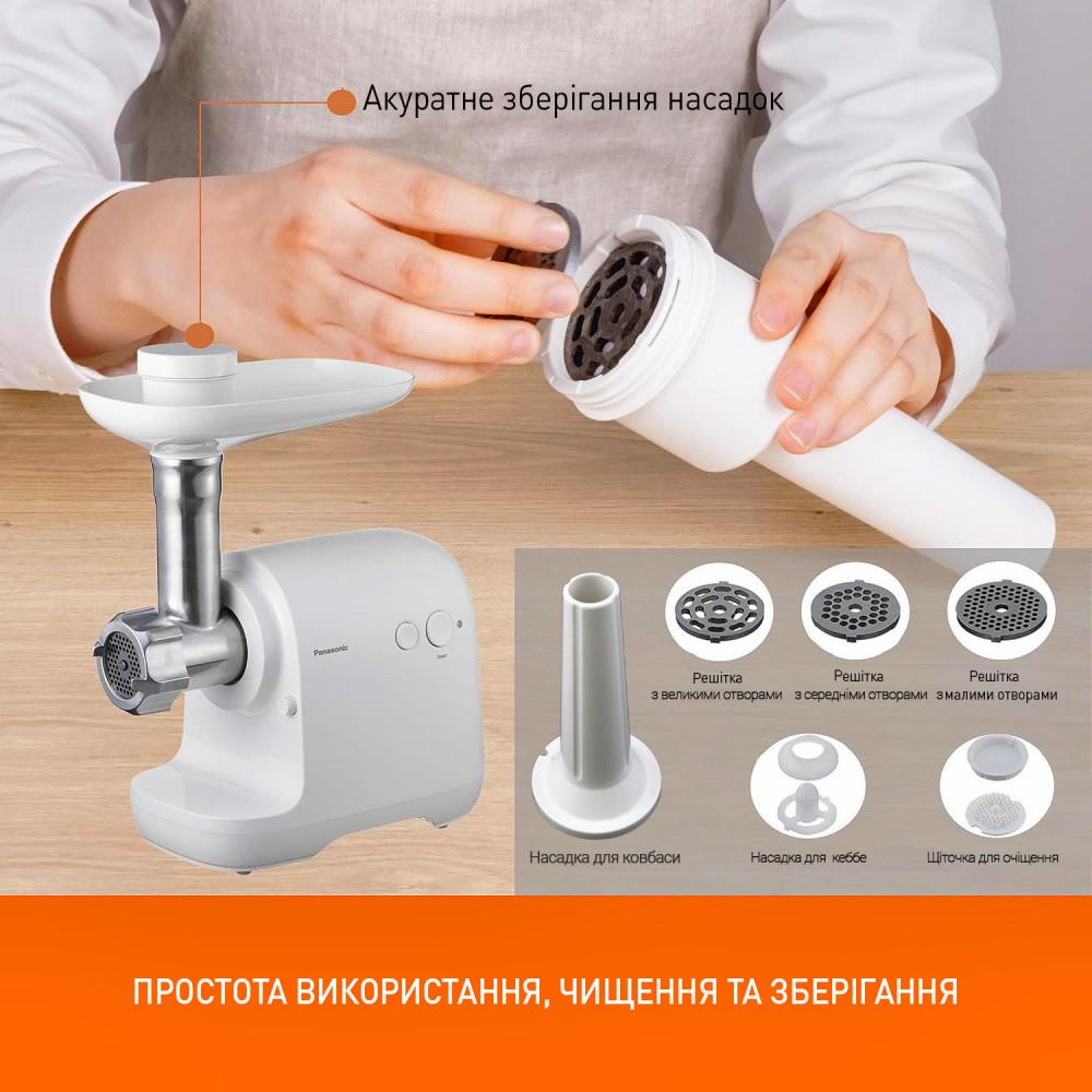 Мясорубка Panasonic MK-GX1700WT-QA - фото 7