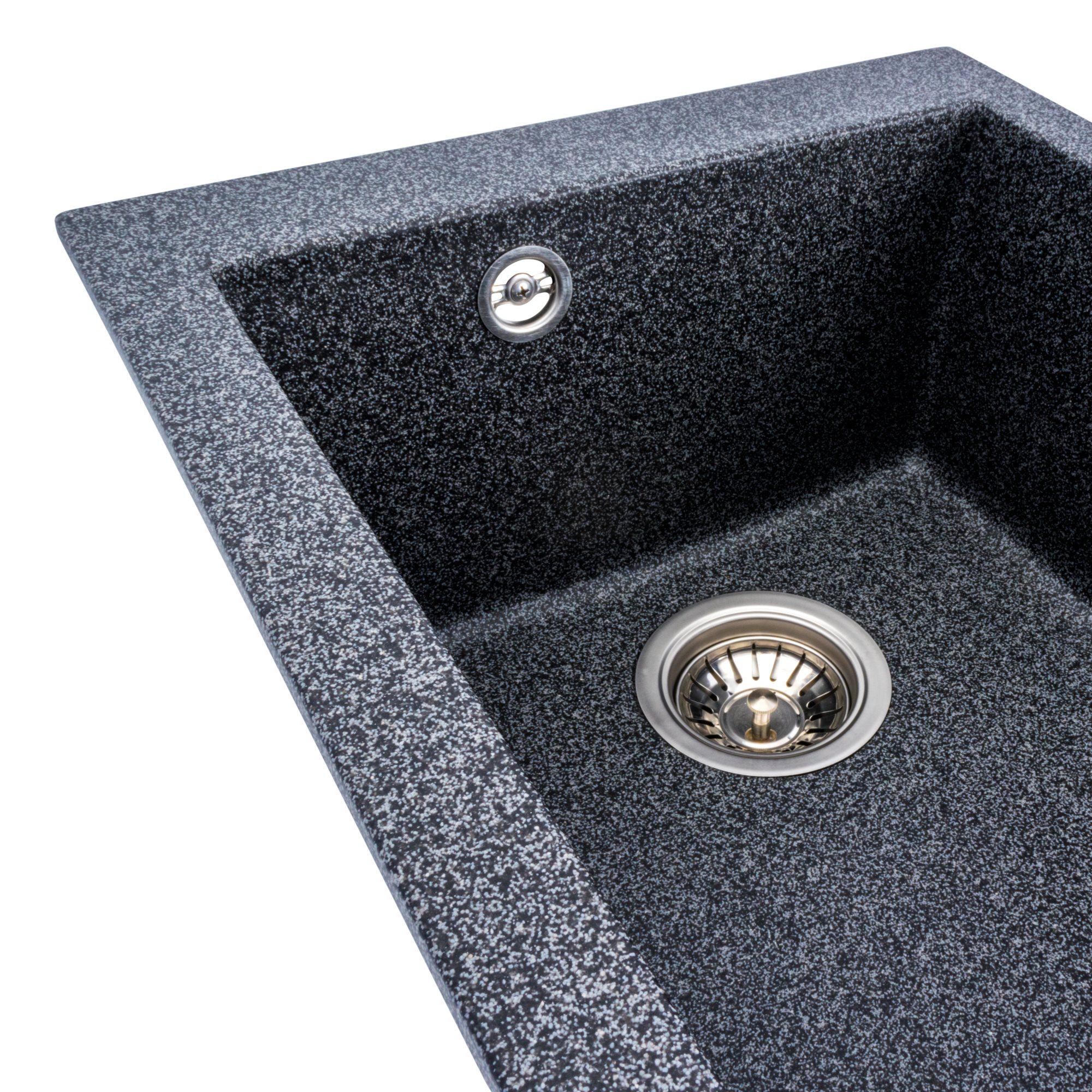 Мойка гранитная для кухни Platinum 4150 SOKIL матовая Графитовый - фото 4 Мойка гранитная для кухни Platinum 4150 SOKIL матовая Графитовый - фото 4