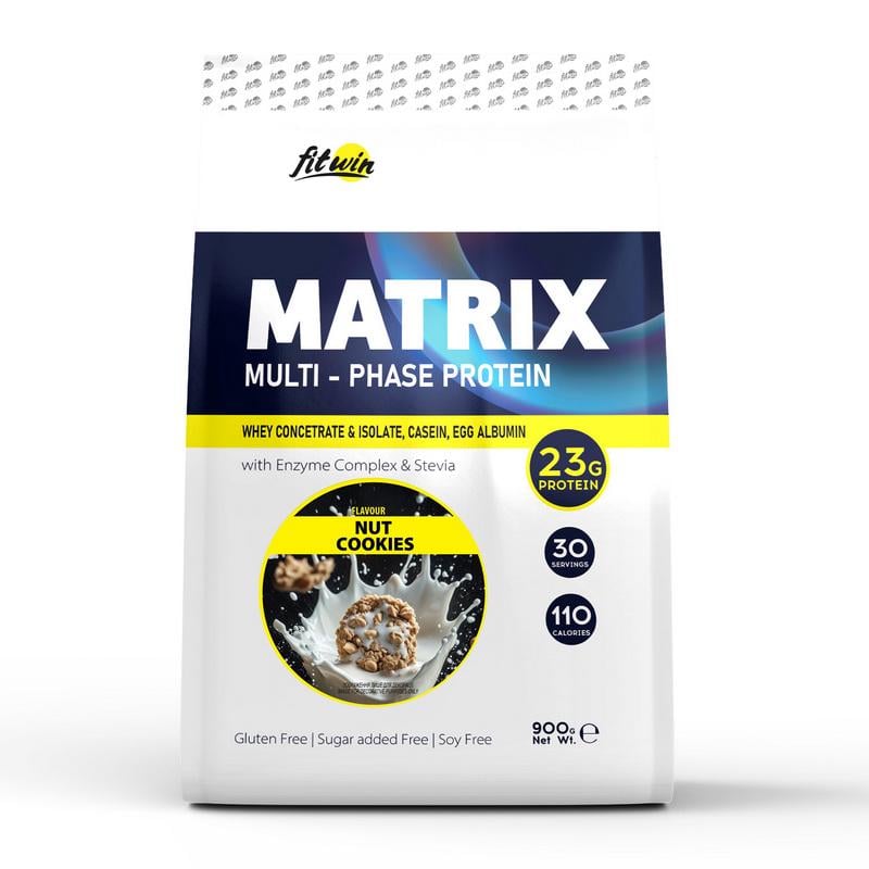 Протеин комплексный FitWin Matrix Multi-Phase Protein 900 г Ореховое печенье
