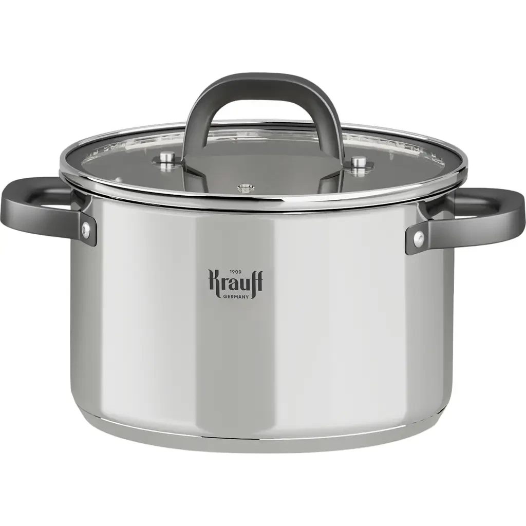 Каструля з кришкою Krauff Prime Chef 26-303-008 з нержавіючої сталі 2,9 л 18 см (2600227528)