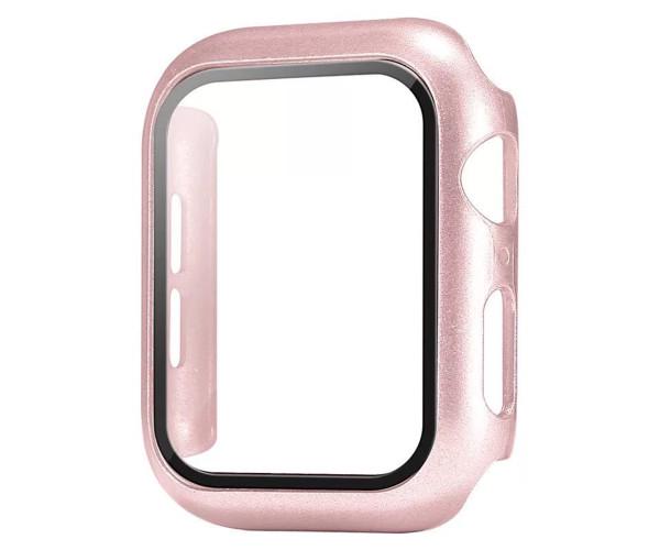 Чехол с защитным стеклом Protective Cover with Glass для Apple Watch 38 мм Rose/Gold