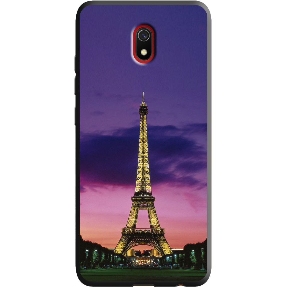 Чехол Boxface Xiaomi Redmi 8A Полночь в Париже Черный силикон (38341-up964-38671)