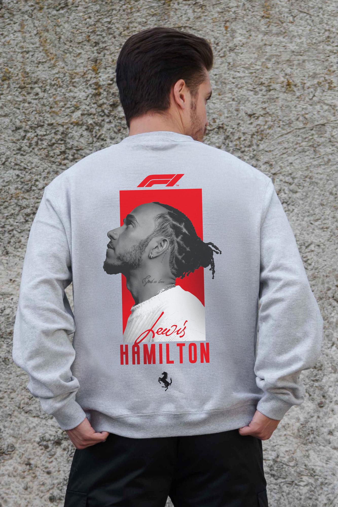 Свитшот оверсайз Hamilton L/XL Grey (L/XL8055724)