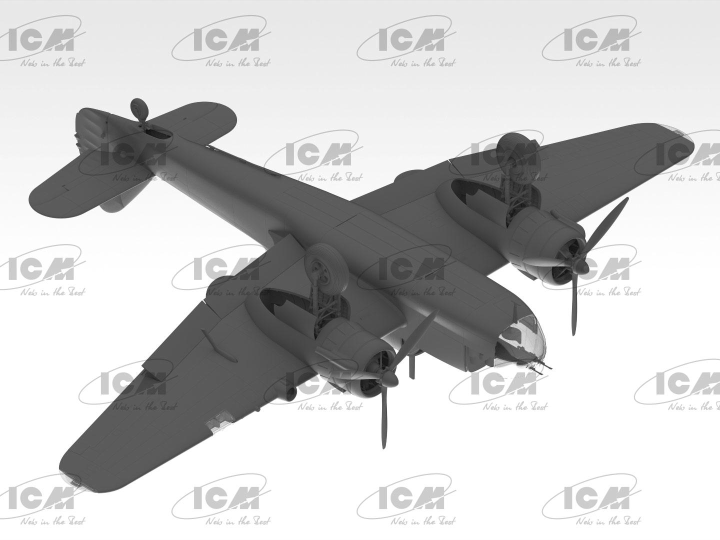 Сборная модель ICM Bristol Beaufort Mk.I британский торпедоносец-бомбардировщик 2 Мировой Войны (48310) - фото 16