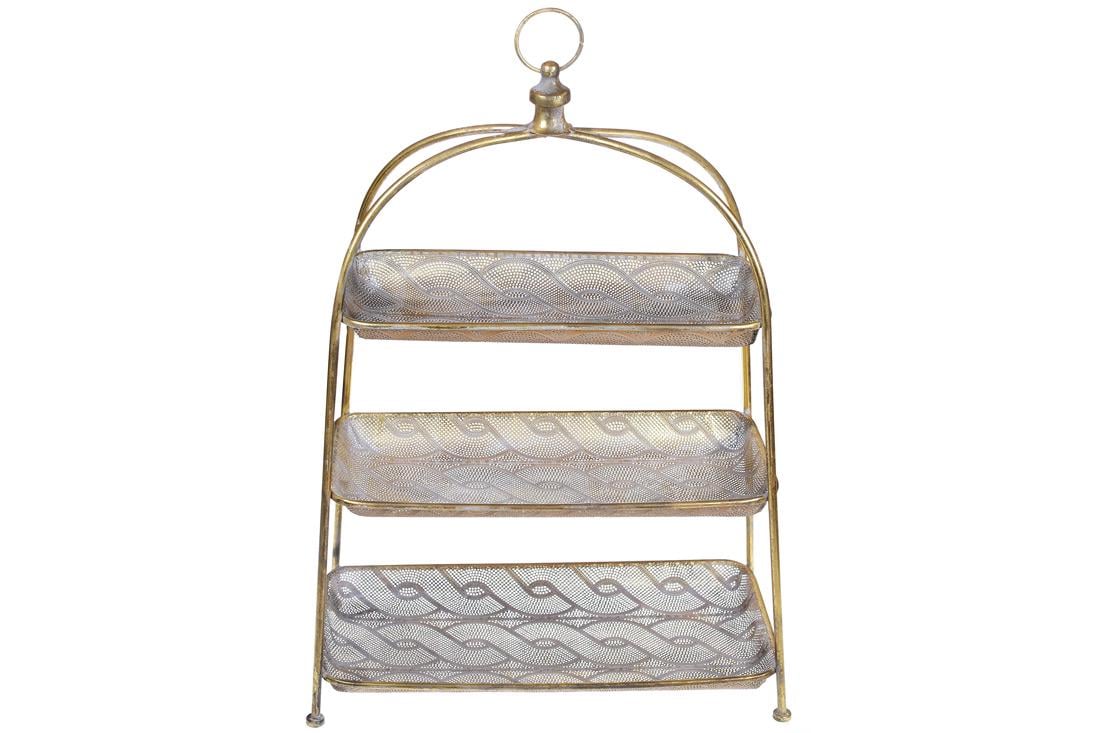 Этажерка BonaDi металлическая 77 см (589-170)