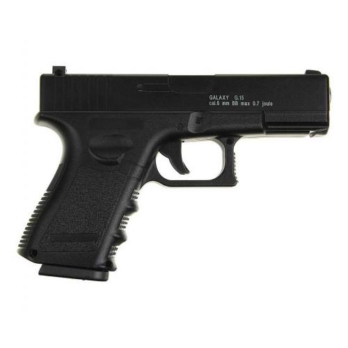 Пистолет игрушечный Galaxy Glock 17 металл Черный (G15) - фото 2