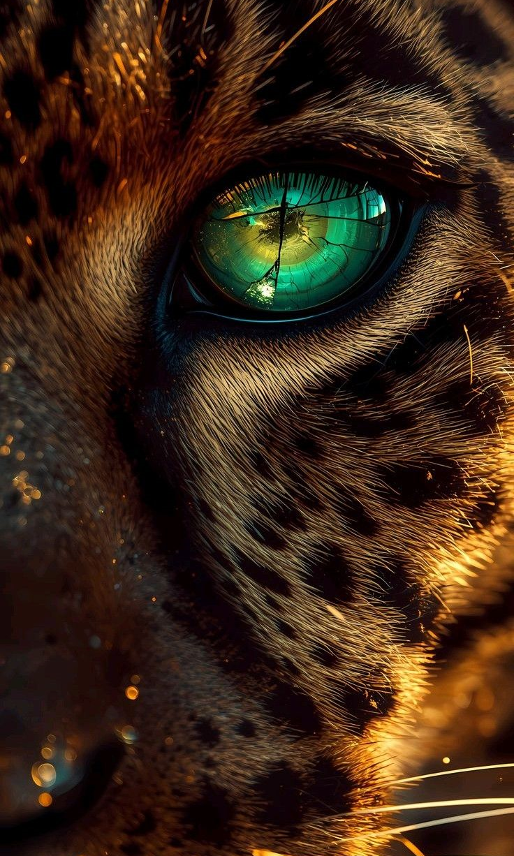 Алмазная мозаика Взгляд леопарда квадратные камни, на подрамнике 30х50 см (32927440)