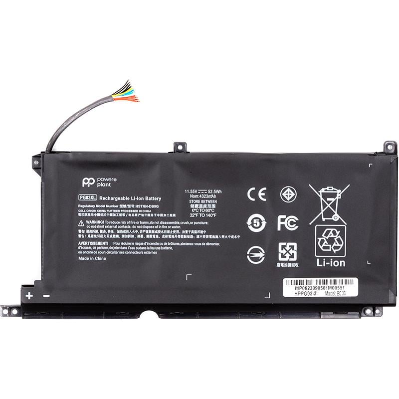 Аккумулятор Power для ноутбуков HP Pavilion Gaming 15-DK Series 11,55V 4323 mAh (PG03XL)
