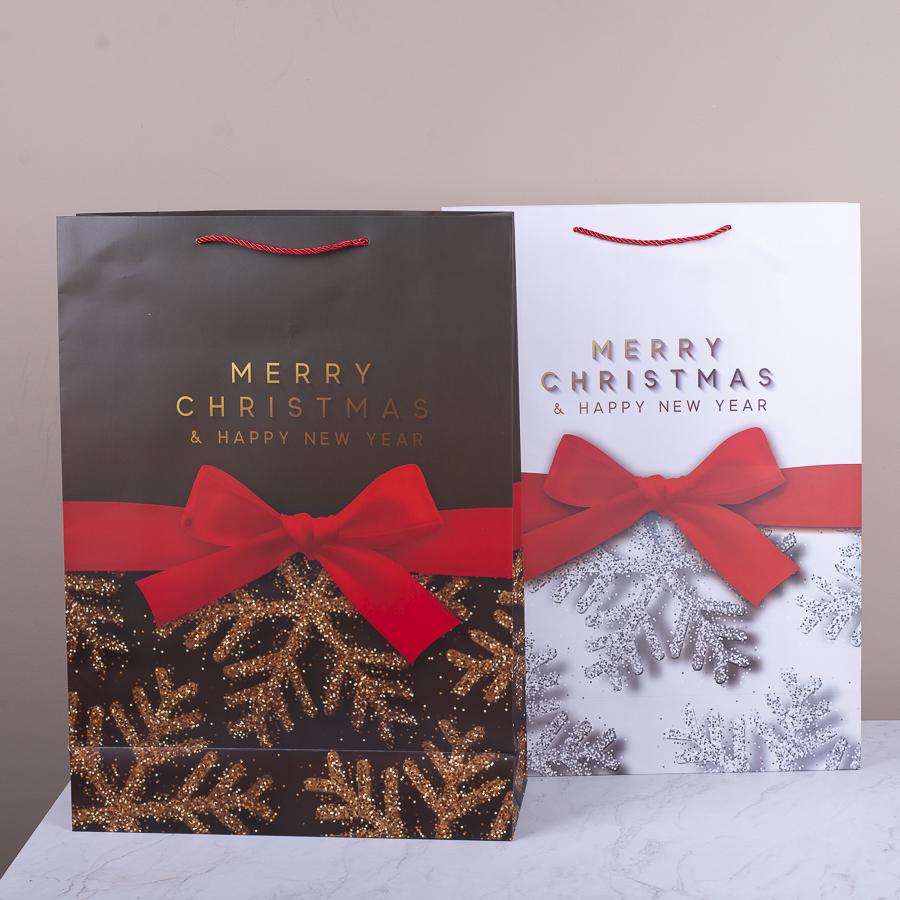 Подарочный пакет Новогодние украшения XL 55x40x15 см (4993-4)