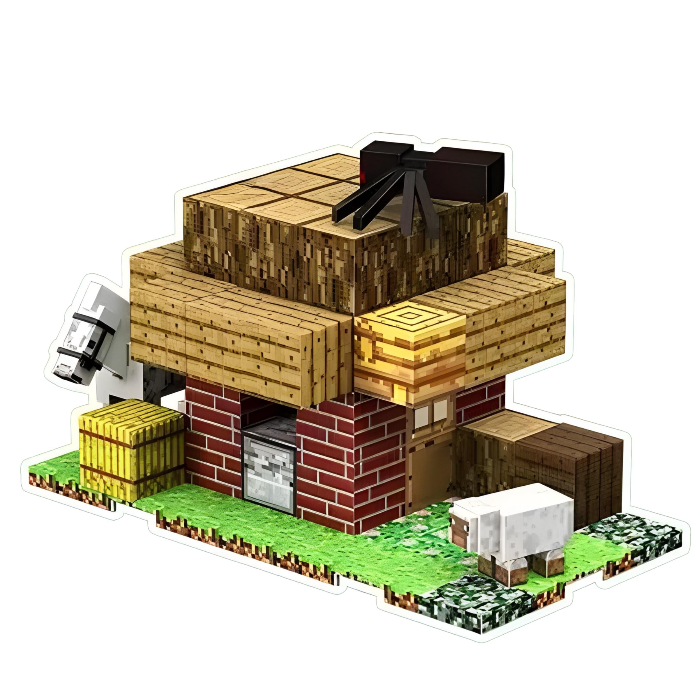 Конструктор детский магнитный Minecraft Дом воина 49 дет. (T9907)