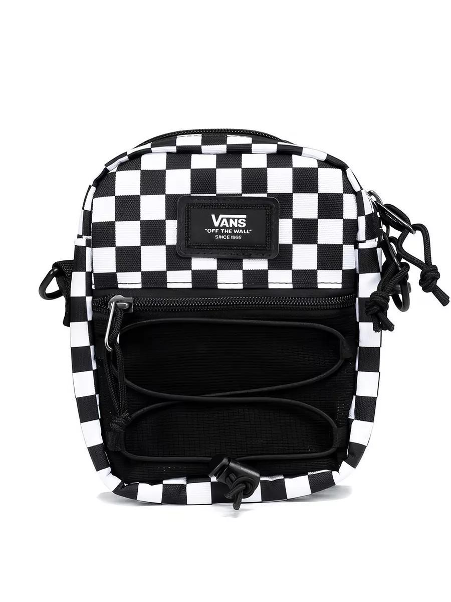 Мужская сумка-бананка Vans через плечо Черно-белый (BM-00037)