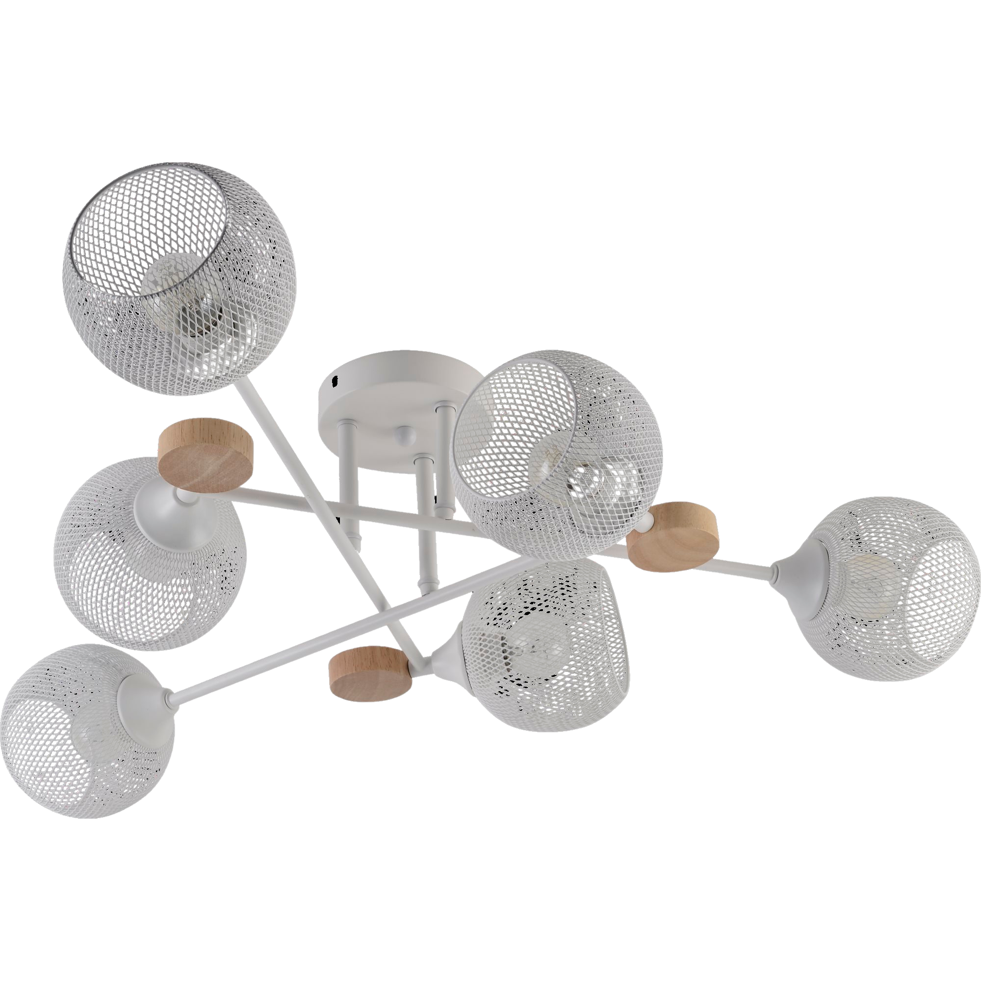 Люстра лофт Valeso V XA1491/6 WH+WOOD (000041170)