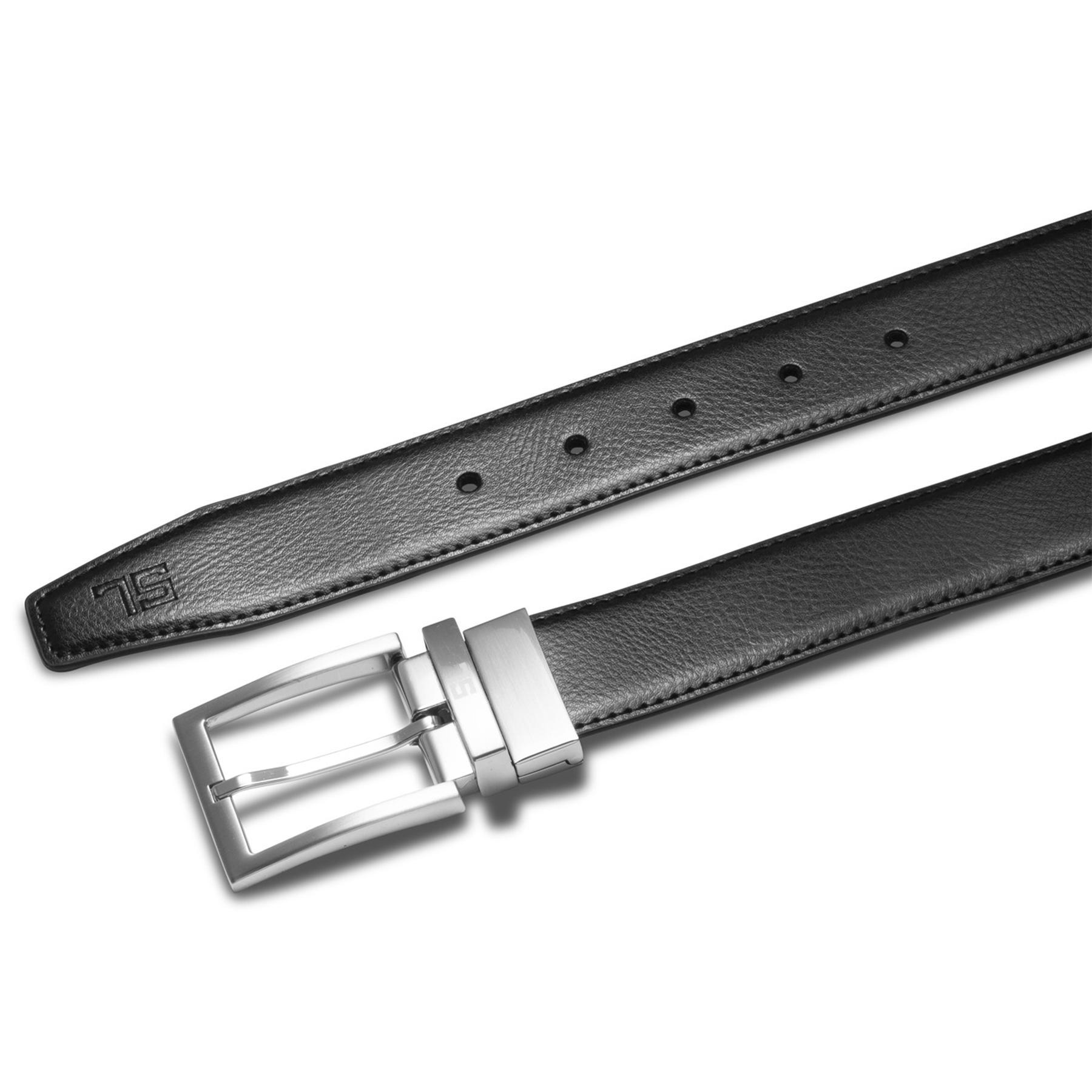 Ремень мужской кожаный SEMI LINE Black/Brown (P8231-0 XL) - фото 3 Ремень мужской кожаный SEMI LINE Black/Brown (P8231-0 XL) - фото 3