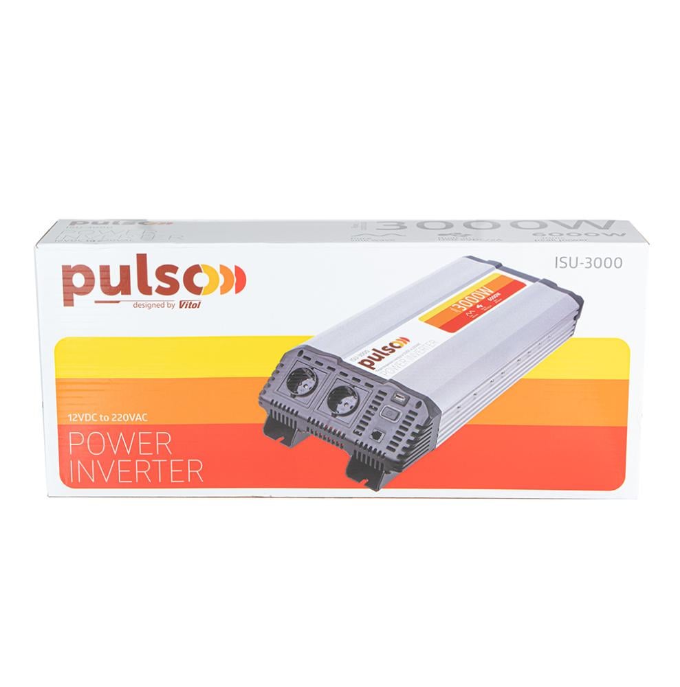 Преобразователь напряжения PULSO ISU-3000 12-220 Вт 3000 Вт USB-5V DC 2.0A клеммы (00000054564) - фото 9 Преобразователь напряжения PULSO ISU-3000 12-220 Вт 3000 Вт USB-5V DC 2.0A клеммы (00000054564) - фото 9