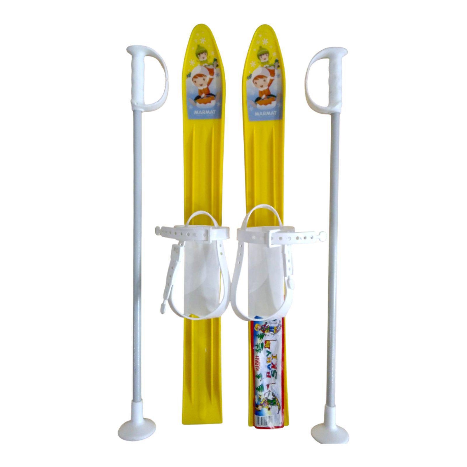 Набор лыжный детский Marmat 60 см Желтый (16935) - фото 2 Набор лыжный детский Marmat 60 см Желтый (16935) - фото 2