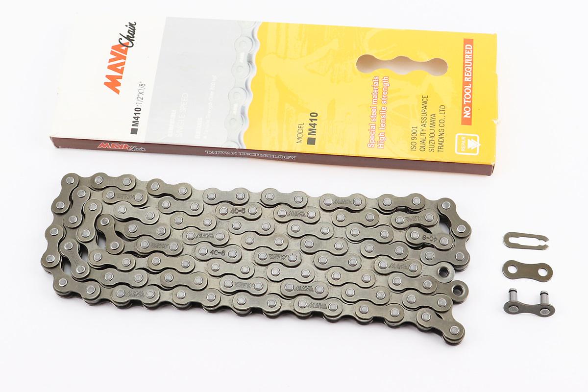 Цепь приводная на велосипед 1/2х1/8х112L 1 скорость M-410 Коричневый (411625)