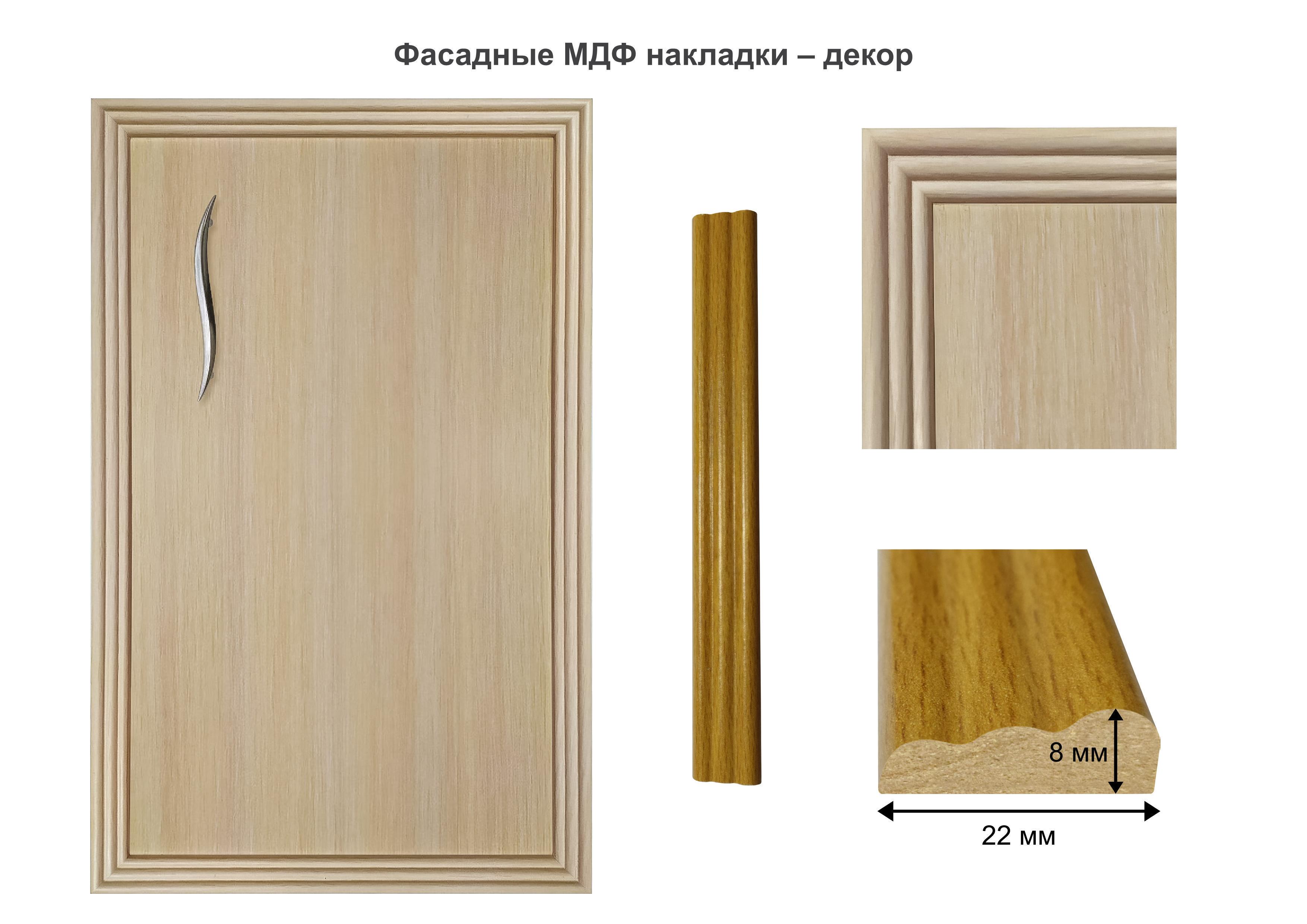 Тумба малая МАКСИ-МЕбель 2 МДФ накладки декор Бук (12543) - фото 2 Тумба малая МАКСИ-МЕбель 2 МДФ накладки декор Бук (12543) - фото 2