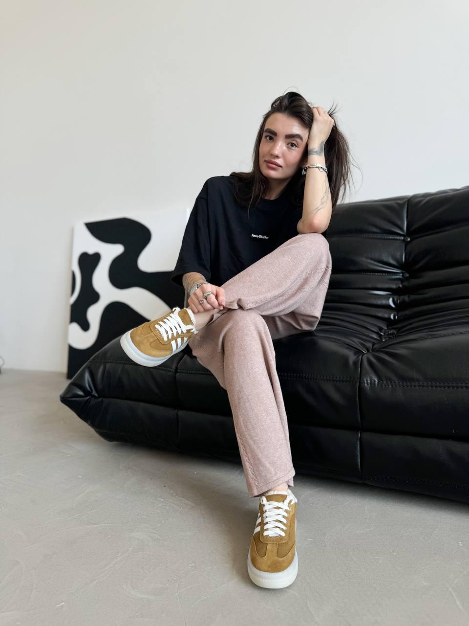 Кеди жіночі на хутрі Maya Shoes р. 38 Гірчичний (3021/1) - фото 4 Кеди жіночі на хутрі Maya Shoes р. 38 Гірчичний (3021/1) - фото 4