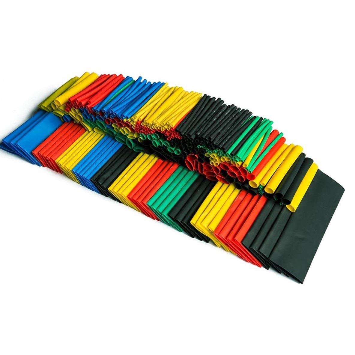 Набір термозбіжна трубка і термоусадка 8 розмірів Різнокольоровий (H87)