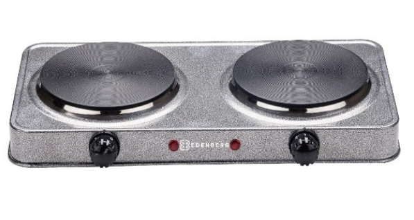 Плита электрическая Edenberg EB-62196 двухконфорочная дисковая с регулировкой мощности 2000W (1696537337) Плита электрическая Edenberg EB-62196 двухконфорочная дисковая с регулировкой мощности 2000W (1696537337)