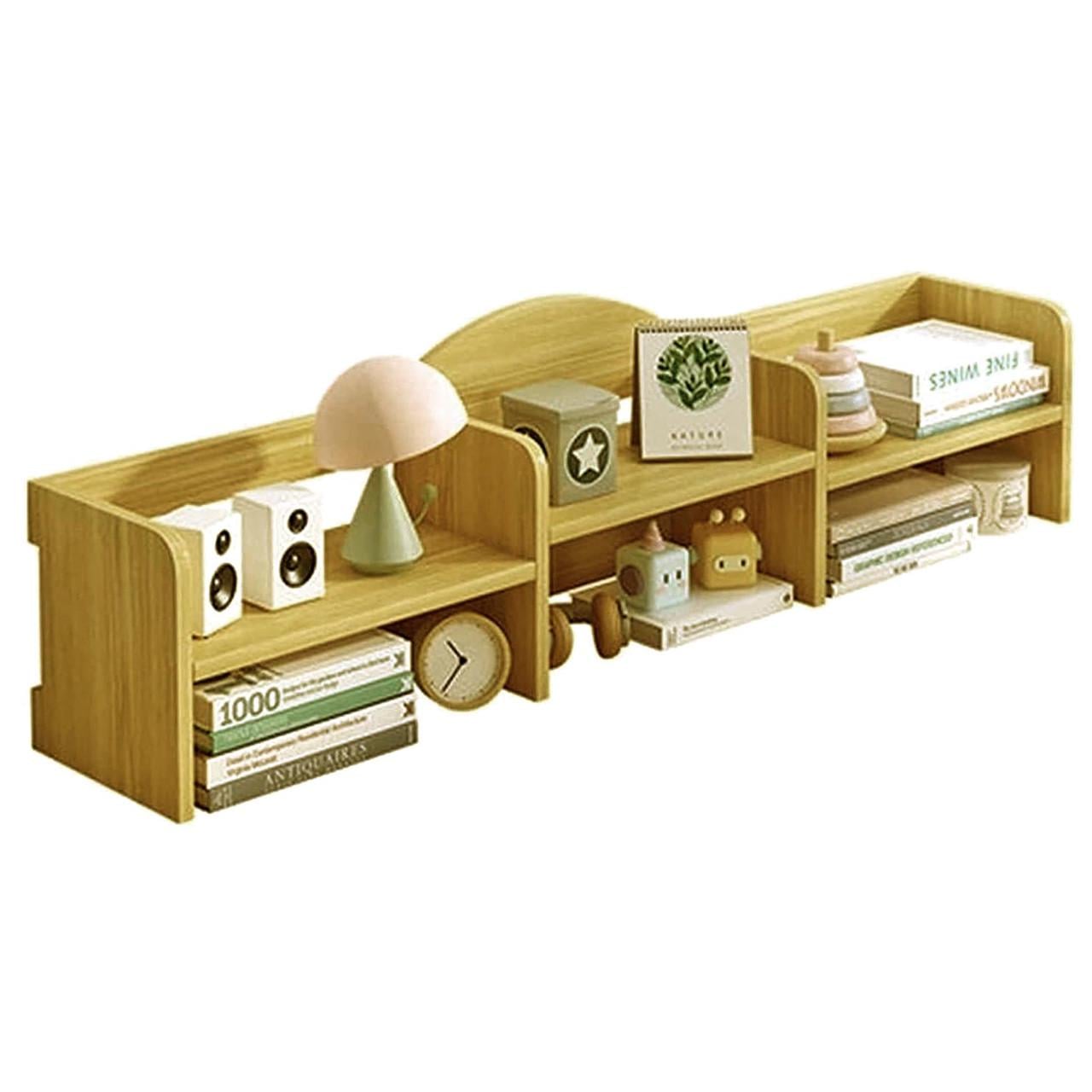 Полка-надстройка настольная из дерева Далери карри (АКД-012603)