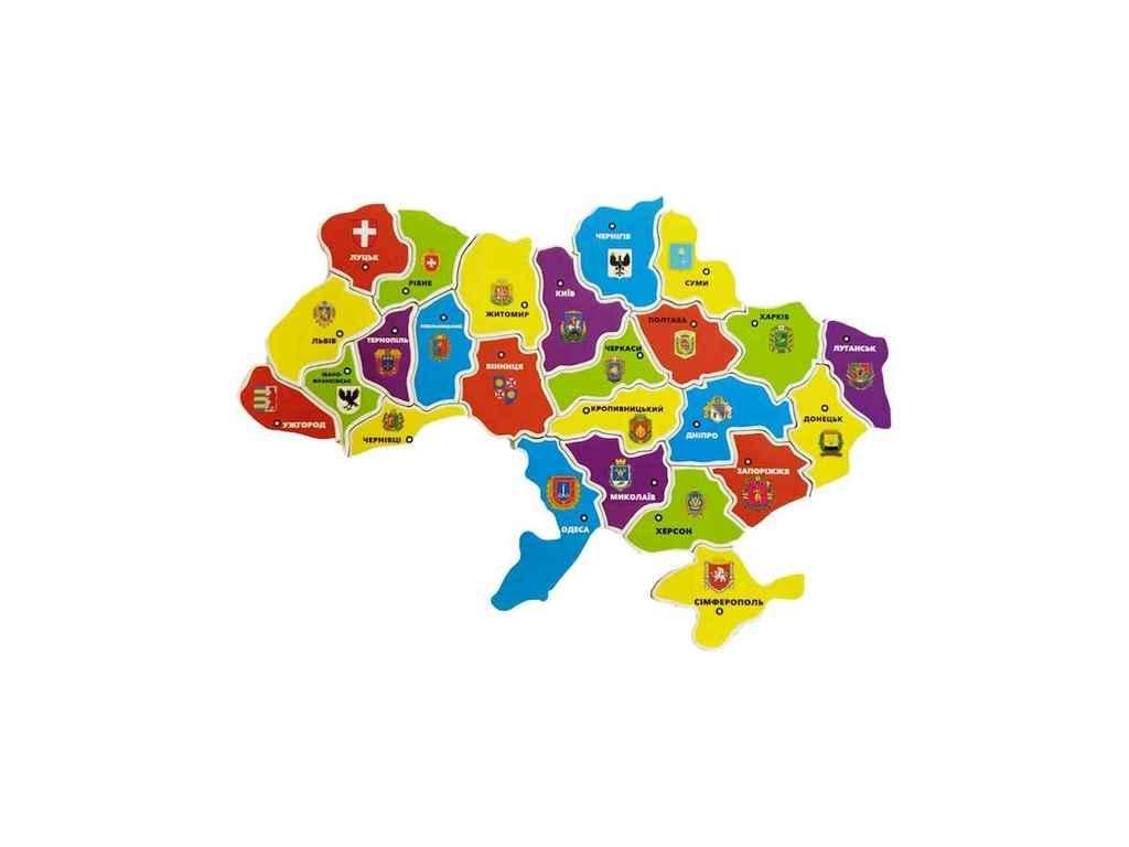 Пазлы на магните Карта Украины 20x30 см (849892)