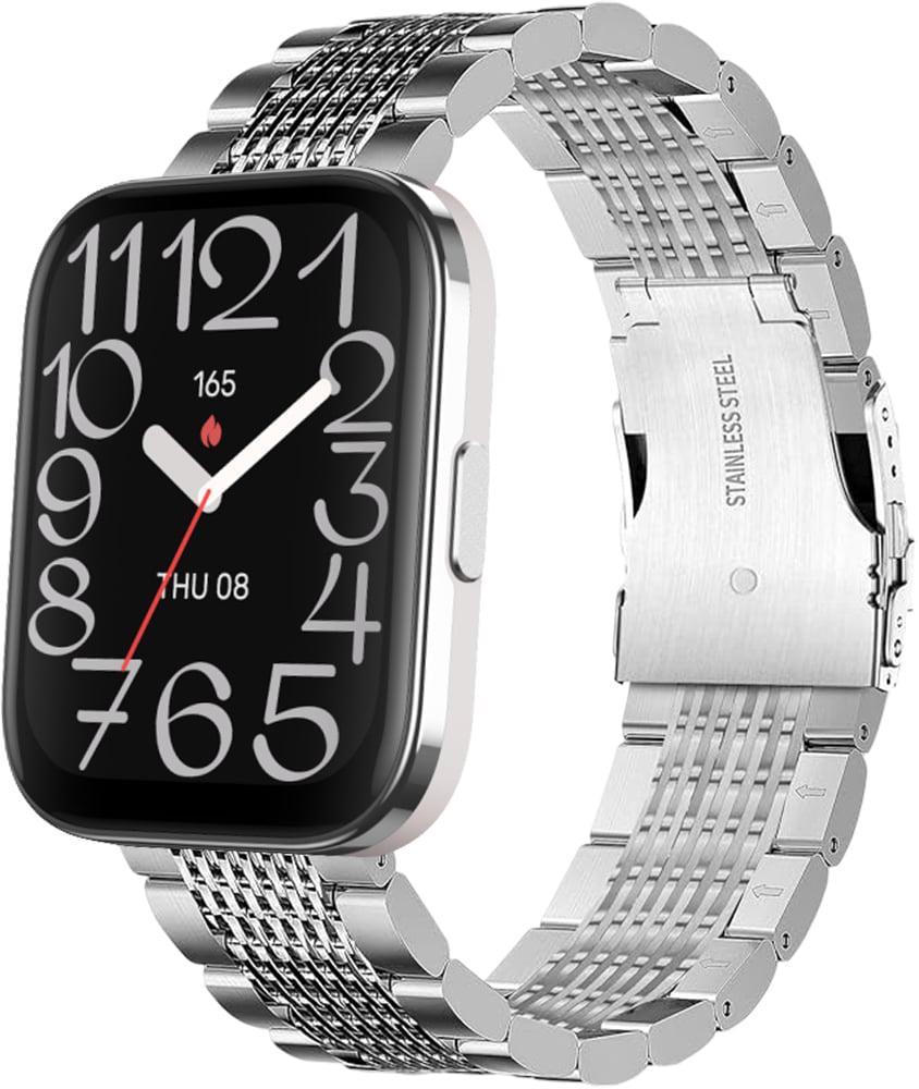 Ремешок металлический Gripix для Amazfit Bip 5 Unity Silver (42031-59)