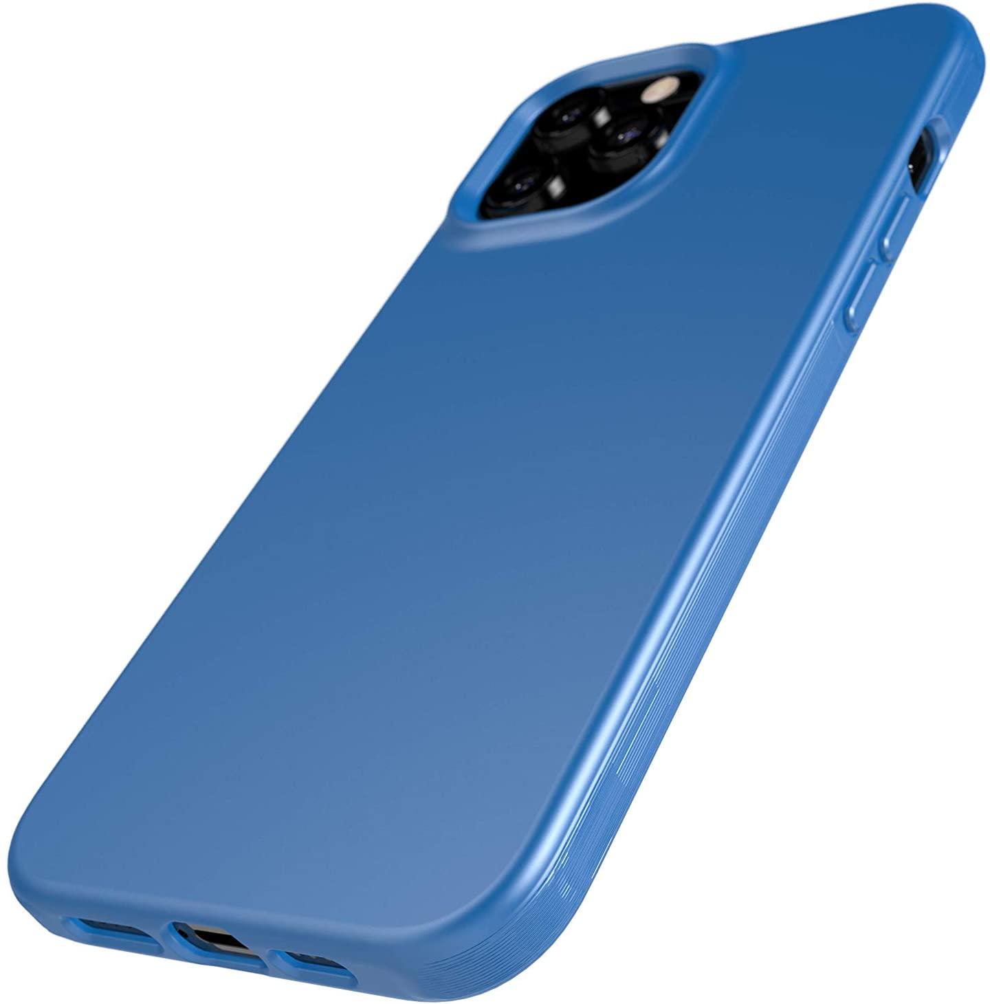 Противоударный чехол с антимикробным покрытием Tech21 Evo Slim для Iphone 12 Pro Max (6.7") Classic Blue - фото 3