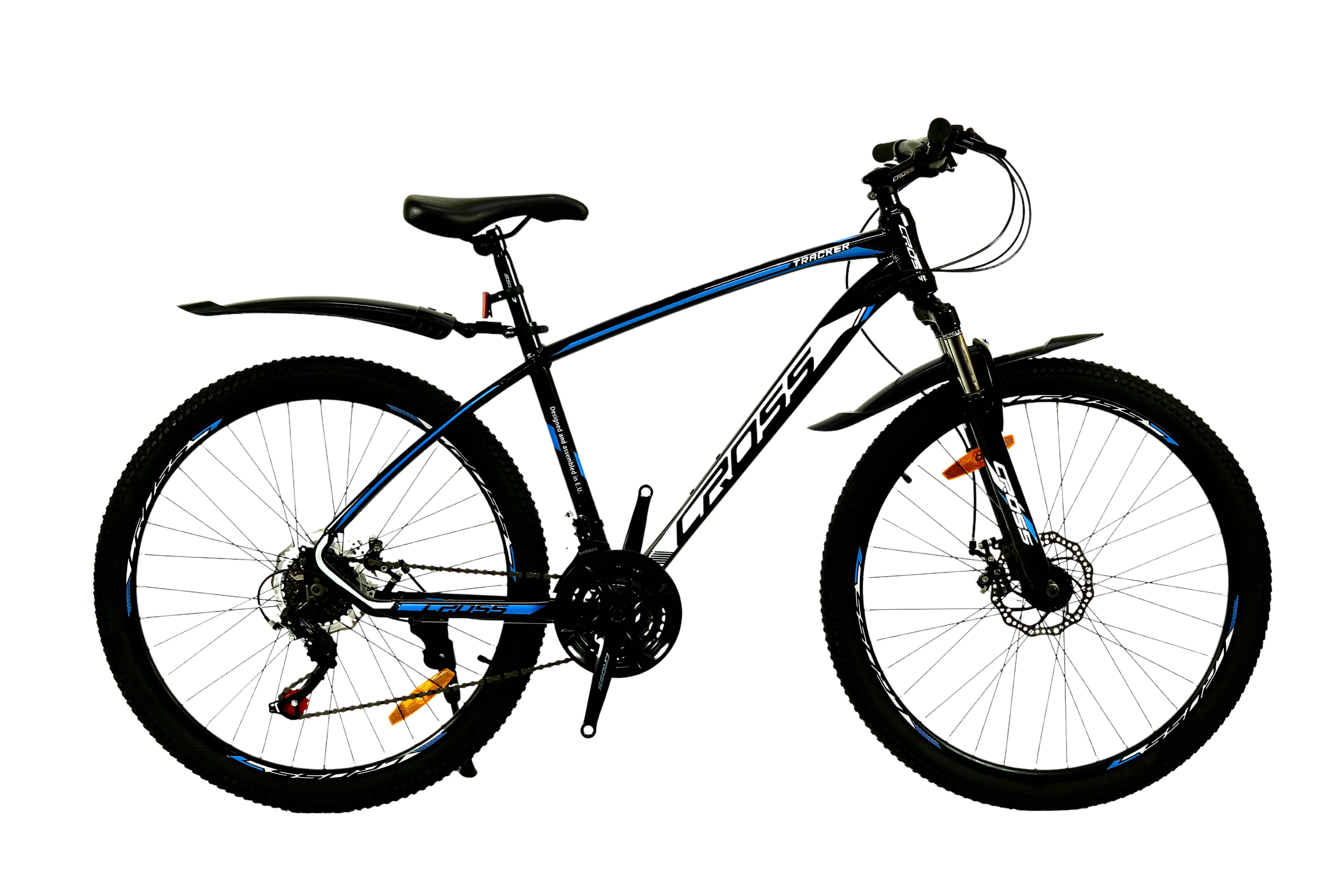 Велосипед CrossBike Tracker 29" 18" Чорно-синій