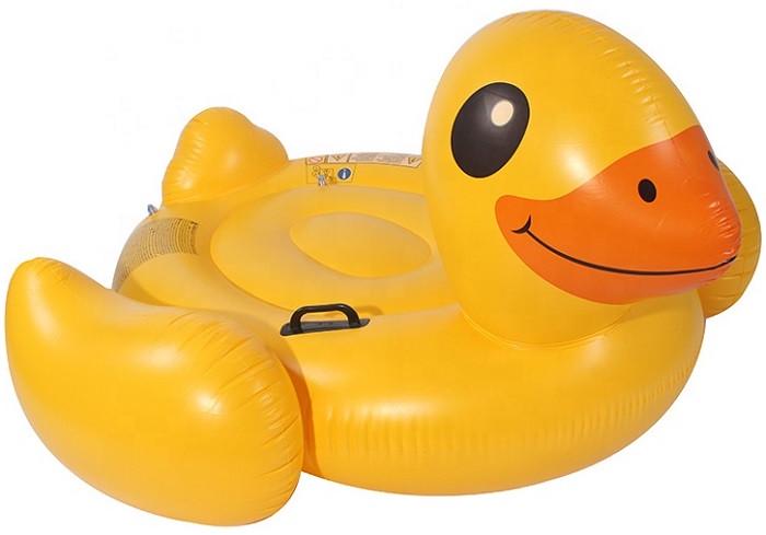 Плот надувной Intex Уточка с ручками 147х147х81 см до 90 кг Желтый (2132704563)