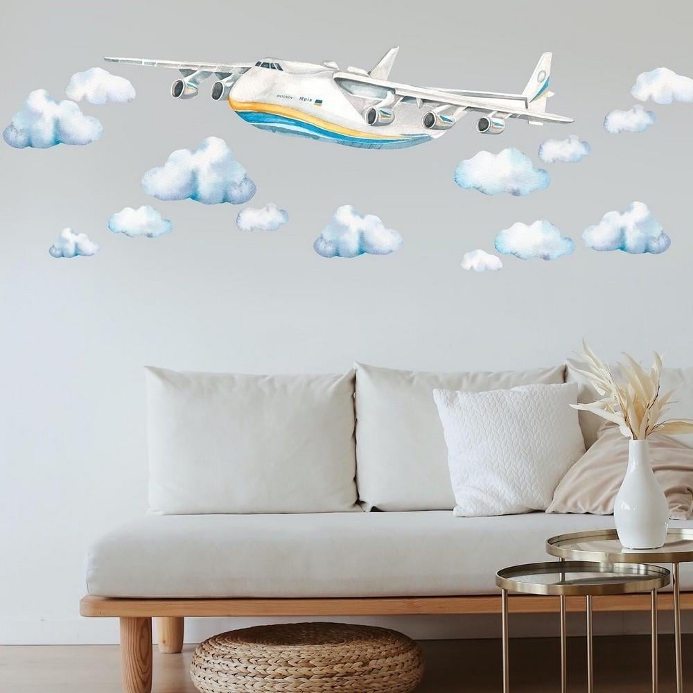 Наклейки виниловые интерьерные LIPKO Самолет Мрия (042)