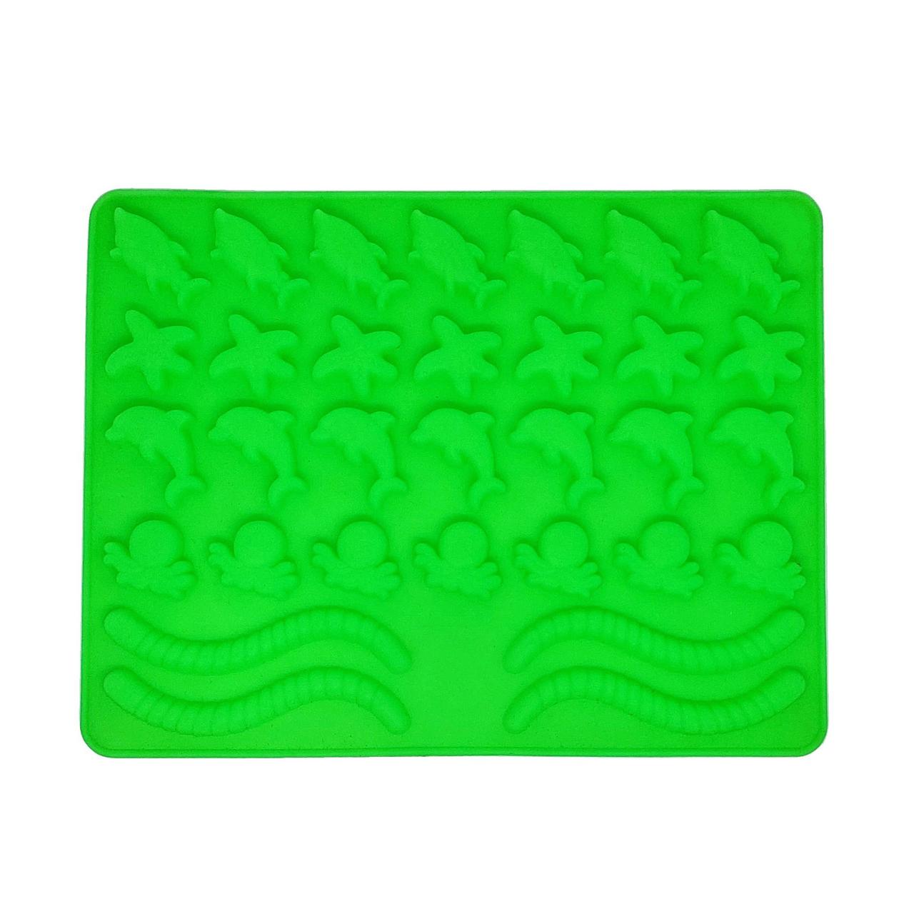 Форма силіконова для желейних цукерок MagicKitchen Червячки №630 (201728)